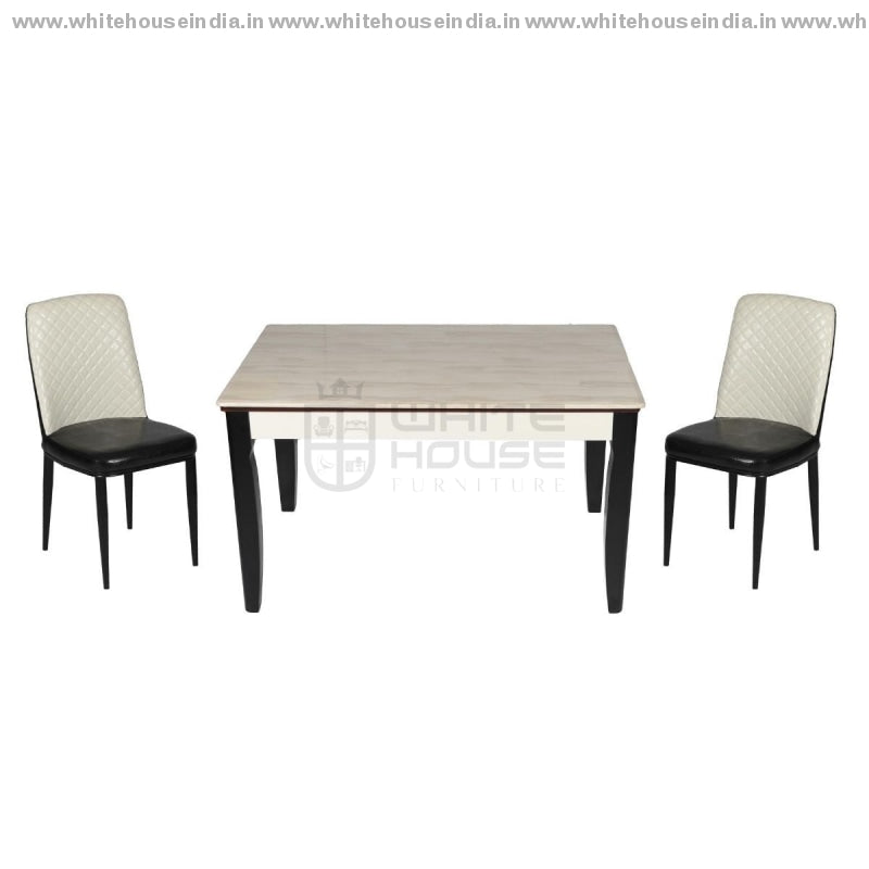 8064/y29 Dining Table Set (1+6) 1.5M*0.9M / Off White Wooden Base With Artificial Marble Top Chair