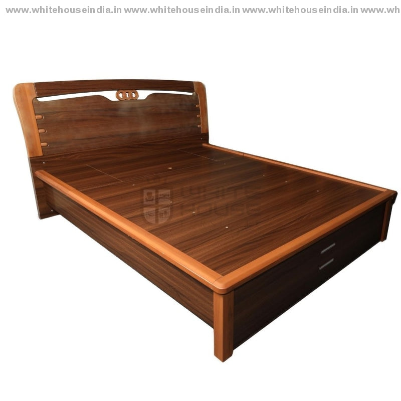 9E004 Bed 1.5M Queen Size Matters = 59*79 Inc. / Brown Material Mdf With Laminate Beds