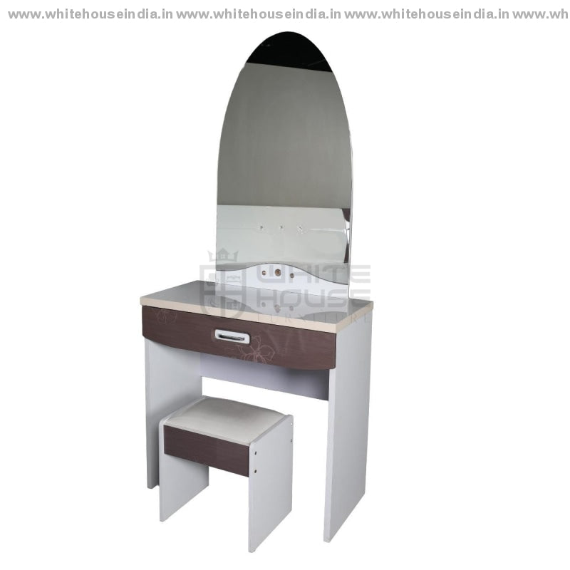 9F-001 Dressing Table Width=32 Height=72 Depth=16 Inc. / White Material Mdf With Deco Paint Dressing