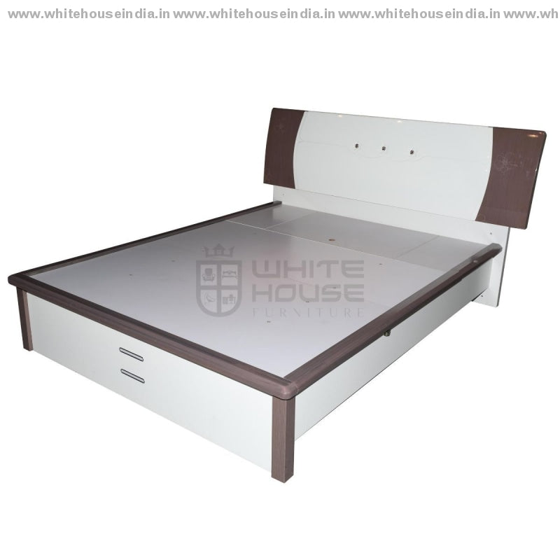 9F-004 Bed 1.5M Queen Size Mattress = 59*79 Inc. / White Material Mdf With Deco Paint Beds