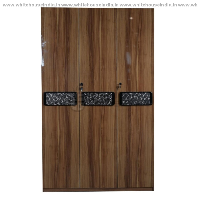 A8201 Wardrobe 3 Door Width=47 Height=79 Depth=23 Inc. / #c19A6B Material Mdf With Deco Paint High