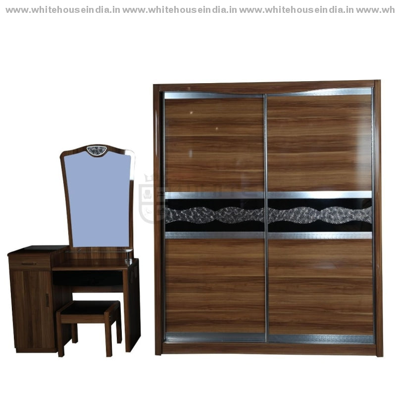 A8202 Wardrobe Sliding Door Width=71 Height=83 Depth=26 Inc. / #c19A6B Material Mdf With Deco Paint