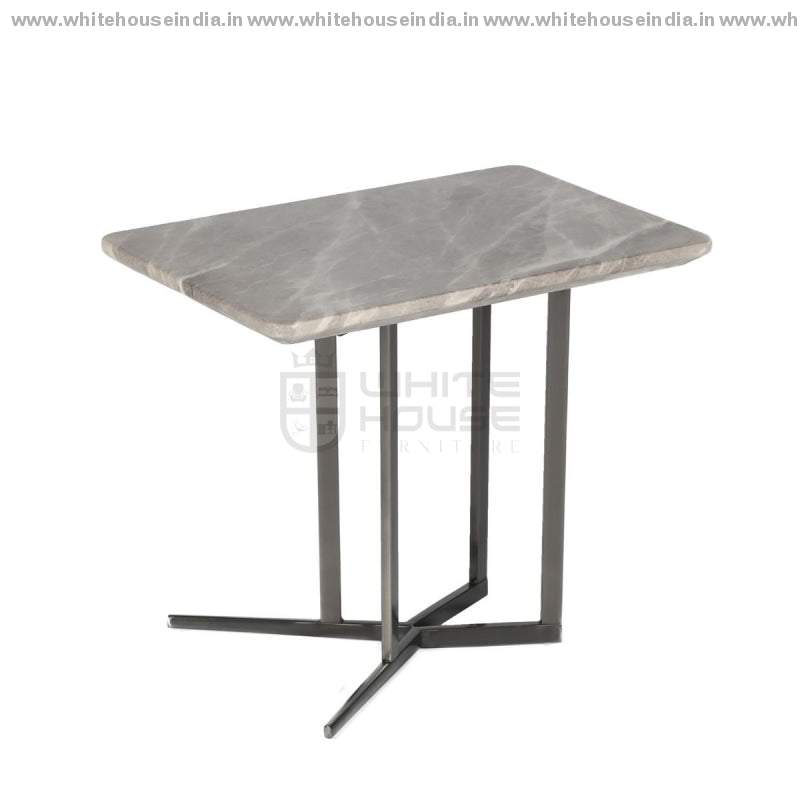 Cj-182B Corner Table 0.6M*0.4M / #878681 Stainless Steel Base With Artificial Marble Top Center