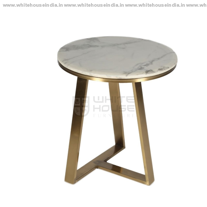 Ct-2105 Corner Table 0.5M*0.5M / #ffdf00 Stainless Steel Base With Artificial Top Center Tables