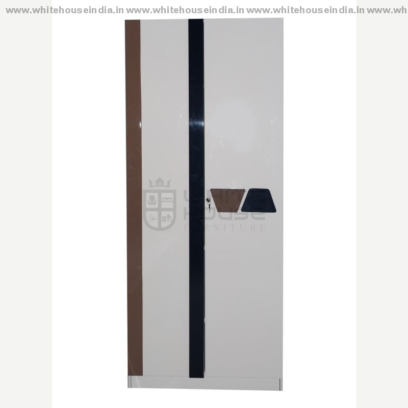 S01 Wardrobe 2 Door Width=32 Height=79 Depth=23 Inc. / Off White Material Mdf With Deco Paint