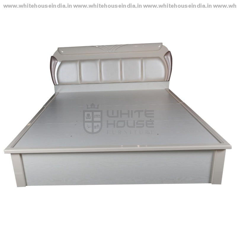 V-01 Bed 1.5M Queen Size Matters = 59*79 Inc. / Off White Material Mdf With Deco Paint Headboard